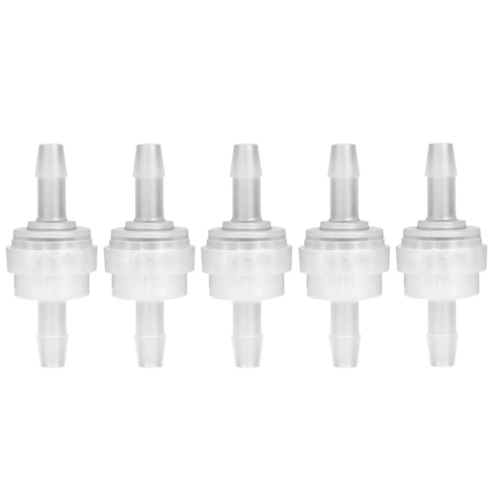 5PCS Plastic Check Valve Non Return One Way Valve for Water Treatment(5mm )