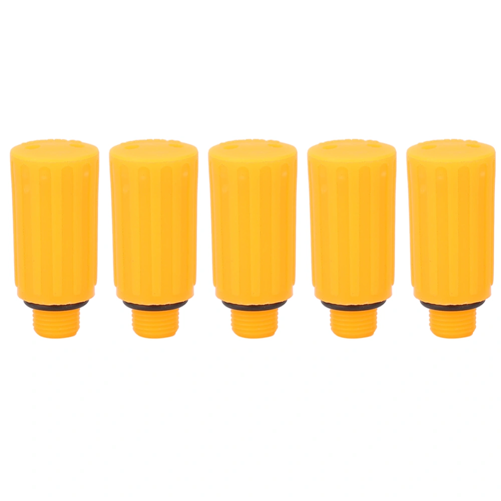 5pcs 9mm Orange Breathing Rod Vent Cap Air Compressor Pump Accessories