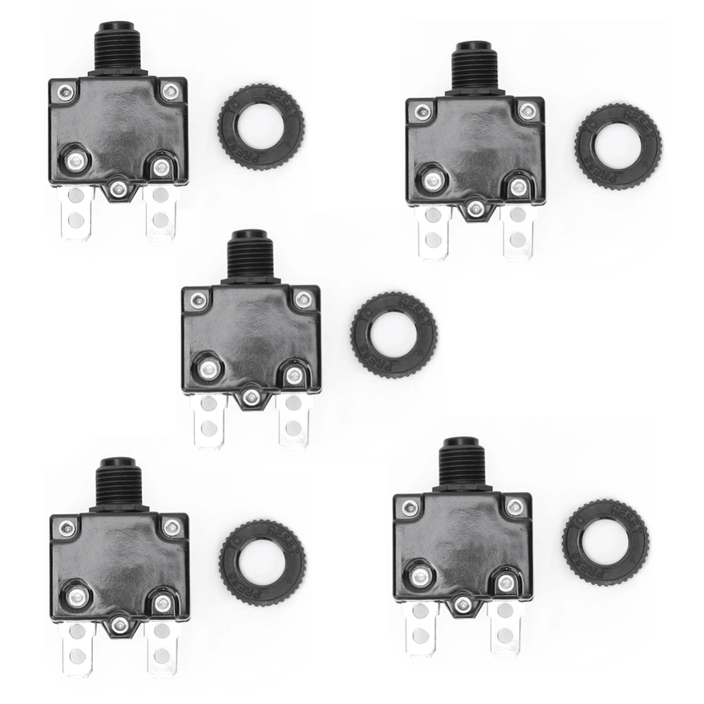 5pcs Electric Air Compressor Circuit Breaker Overload Over Current Protection Switch17A