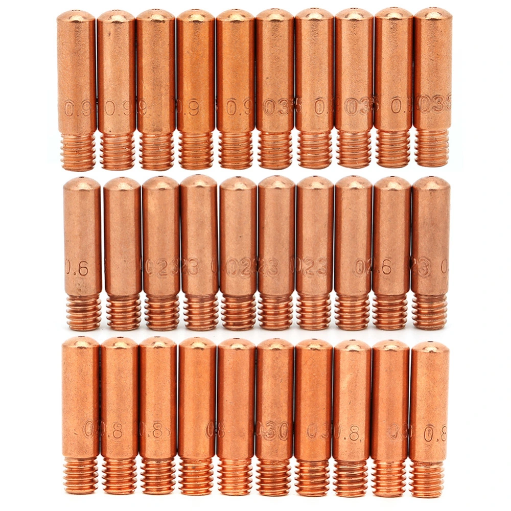 30pcs 11‑23 11‑30 11‑35 Contact Tips for Tweco Mini 100L MIG Welding Gun