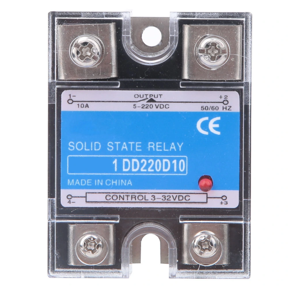 Solid State Relay DC DC SSR Input 3-32VDC Load 5-220VDC Control Relay(10A )