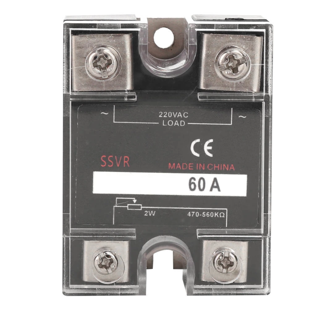 Solid State Voltage Regulator Single Phase SSVR 470-560KΩ Load 220VAC Electrical SuppliesBERM-R 60A