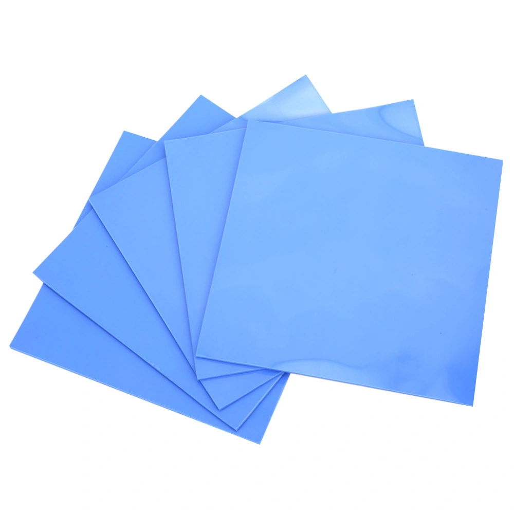 5 Pcs Silicone Thermal Conductivity Sheet CPU GPU Heat Conduction Pad 100x100x1.5mm