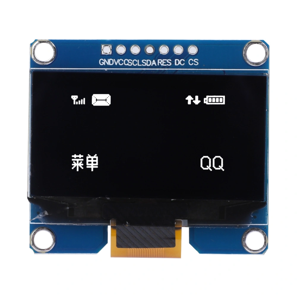 Display Screen Module 1.54in 7Pin SSD1309 Drive IC 128x64 SPI Interface(White)