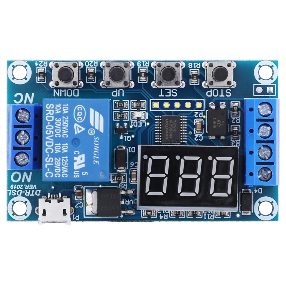 1 Channel Multifunction Time Delay Control Relay Board with Reverse Connection ProtectionTime Delay