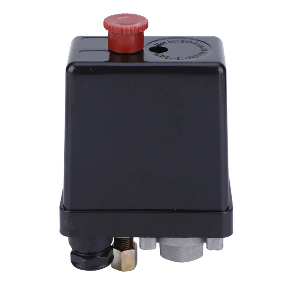 Air Compressor Pressure Switch Pressure Control Valve with Adjustment Button (Single Hole)