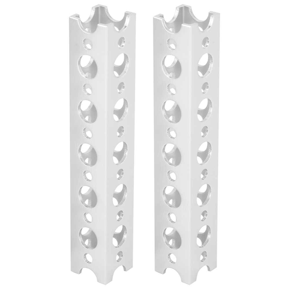 2 Pcs Square Beam 6 Holes Aluminum Robotic Structure Part for Pitsco and TETRIX PRIME