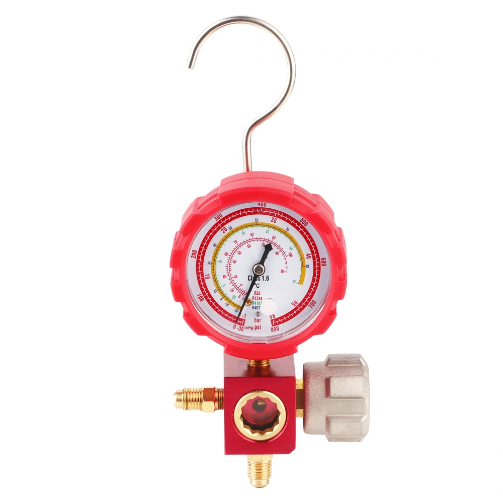 Air Condition Manifold Gauge High Pressure A/C Refrigeration Tool with Sight Glass G1/4