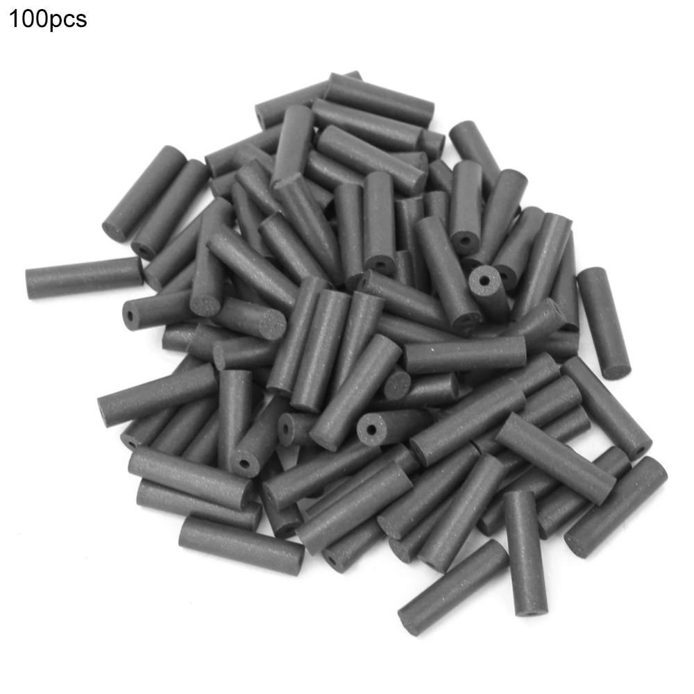 100pcs Dental Lab Materials Rubber Burs Polishing Granule Polishers (Black, Extra Coarse)