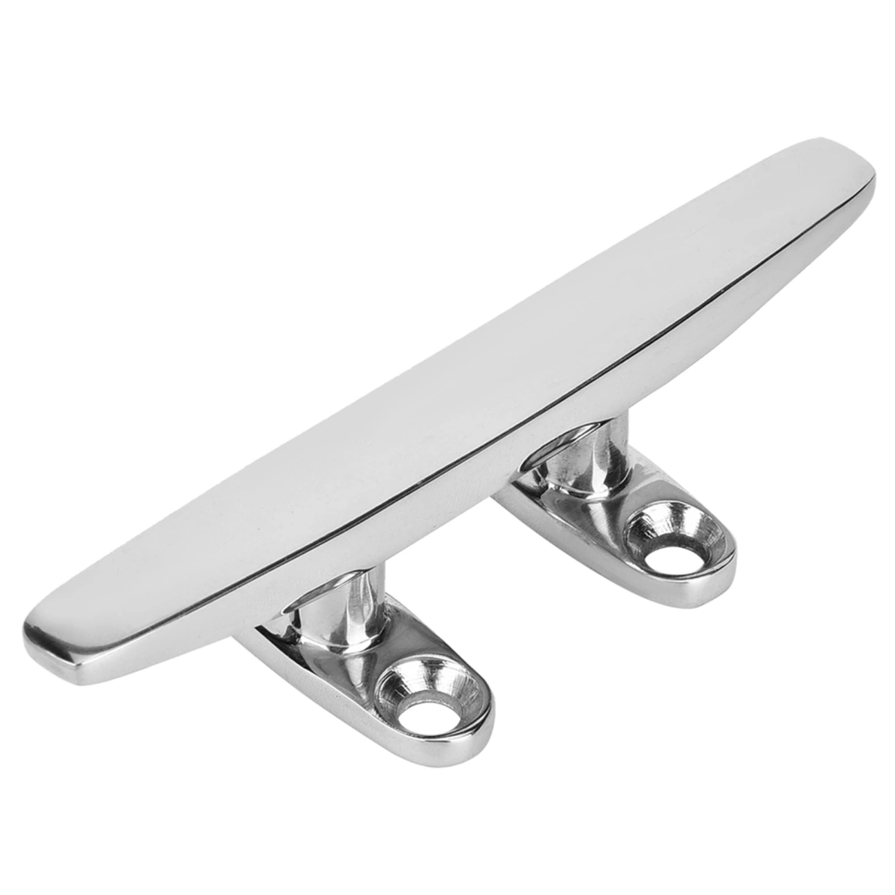 Stainless Steel Boat Cleat Mirror Polished Boat Light Accessory Base Cleat Marine Base(4in)