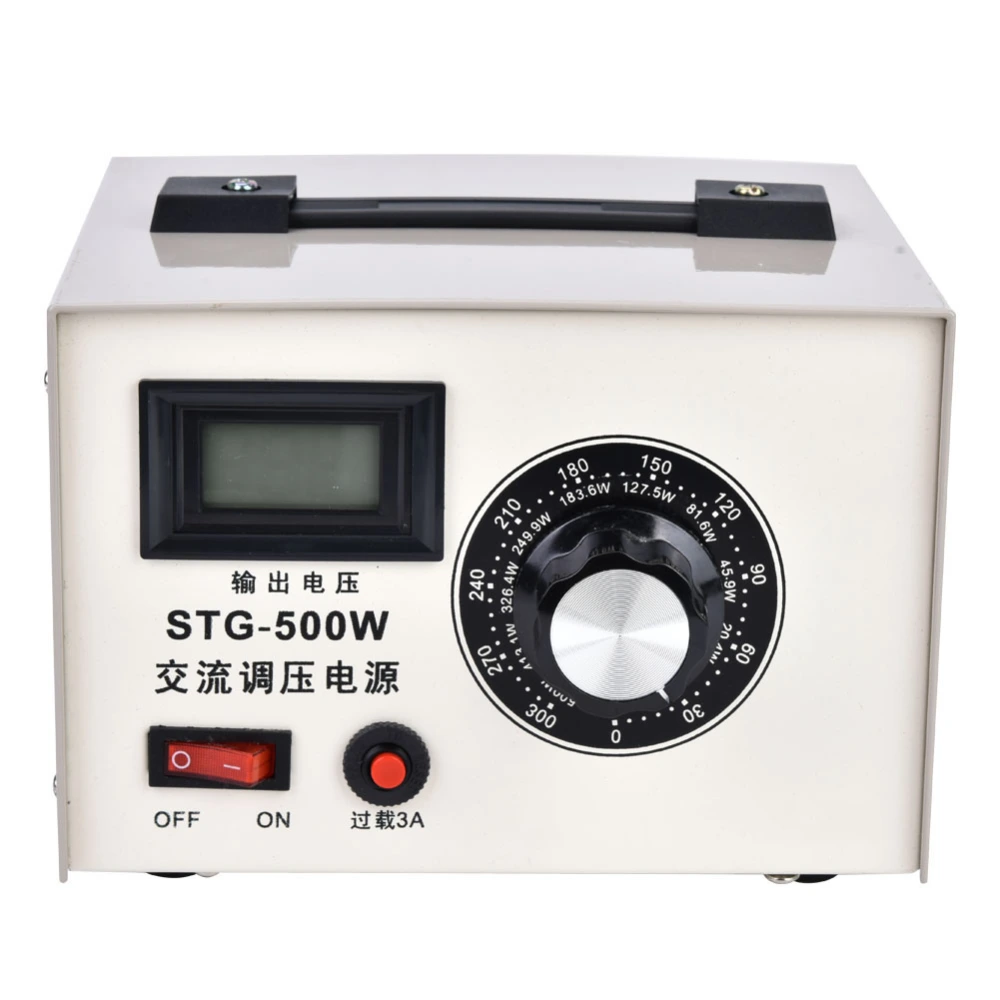 STG-500W AC Voltage Regulator Contact Single Phase Voltage Regulator Output 0~