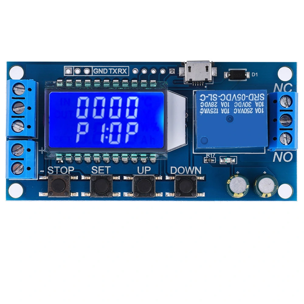 5V 12V 24V Time Delay Relay Module Delay Off Cycle Timer 0.01s‑9999min with LCD Display