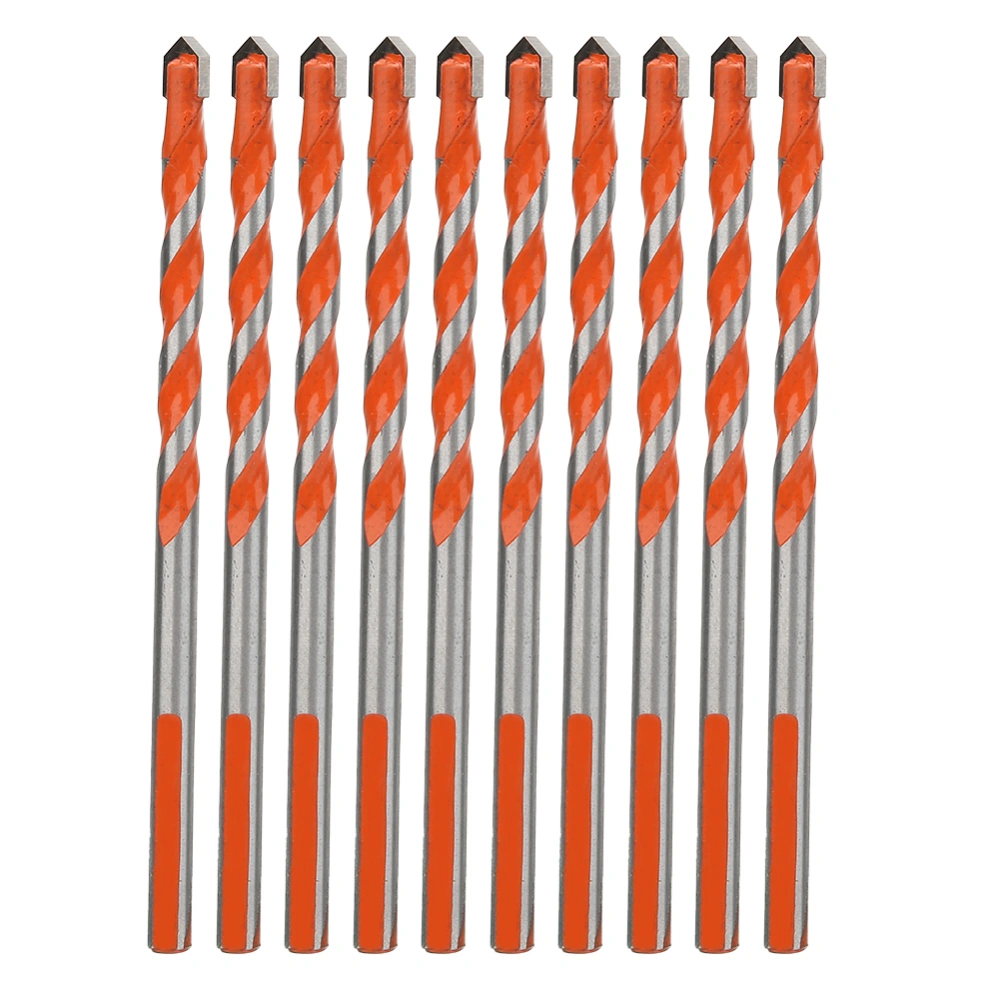 10pcs 6mm Triangular-Overlord Handle Multifunctional Drill Bit for Ceramic Tile Wall Glass