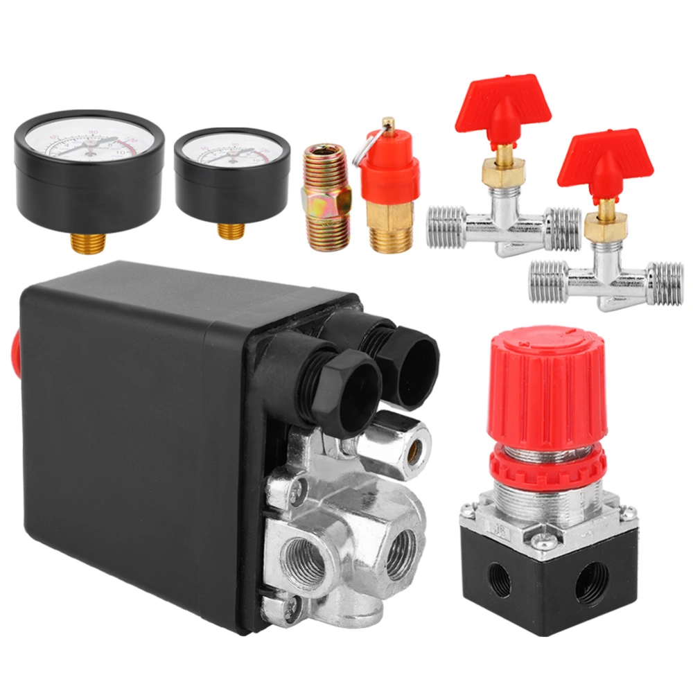 Pressure Switch Control Valve Assembly Square Four Holes Air Compressor PartSquare Four Holes Air Compressor Pressure Control Switch