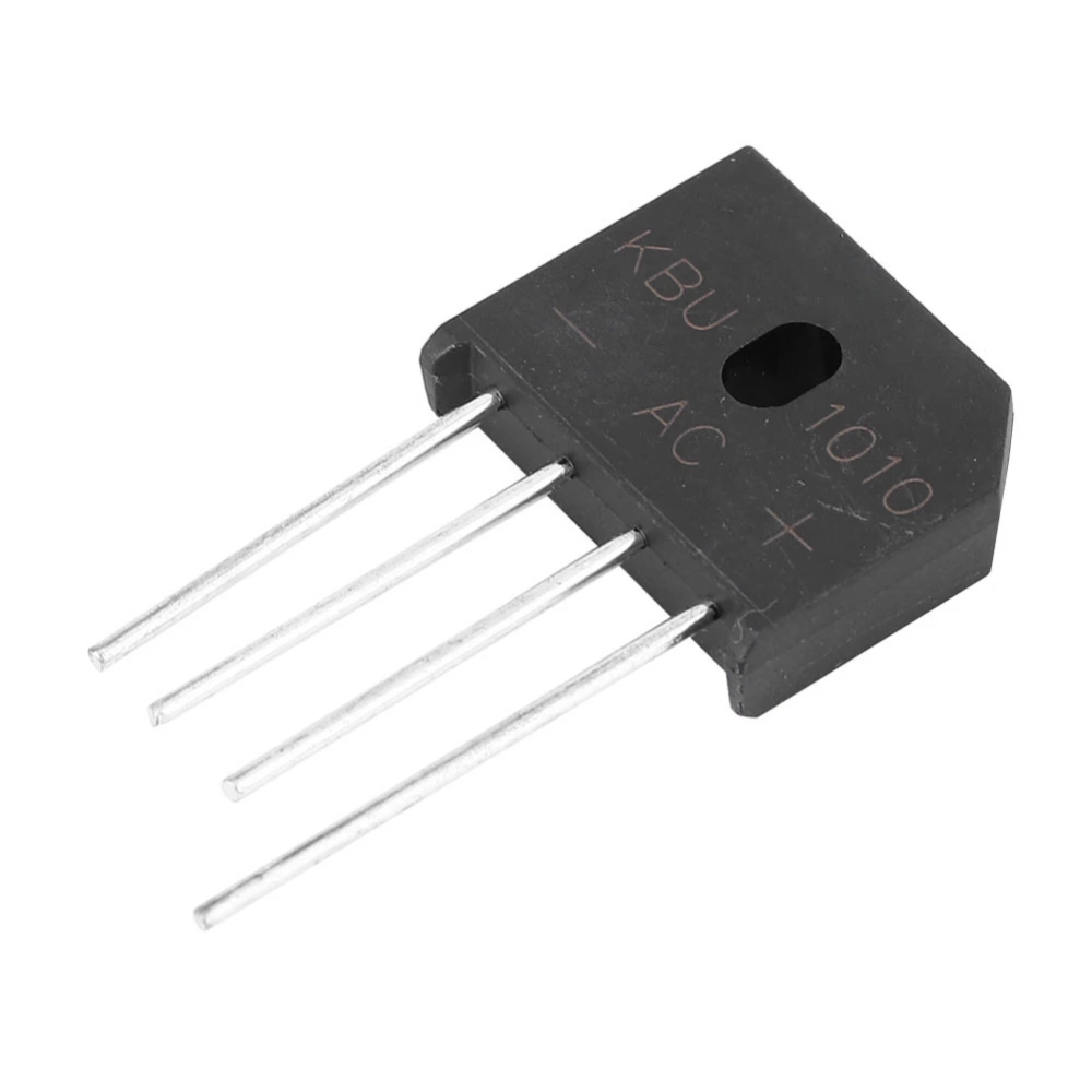 10A 1000V Diode Bridge KBU1010 Rectifier Bridge for Electronic Circuits(1pc)