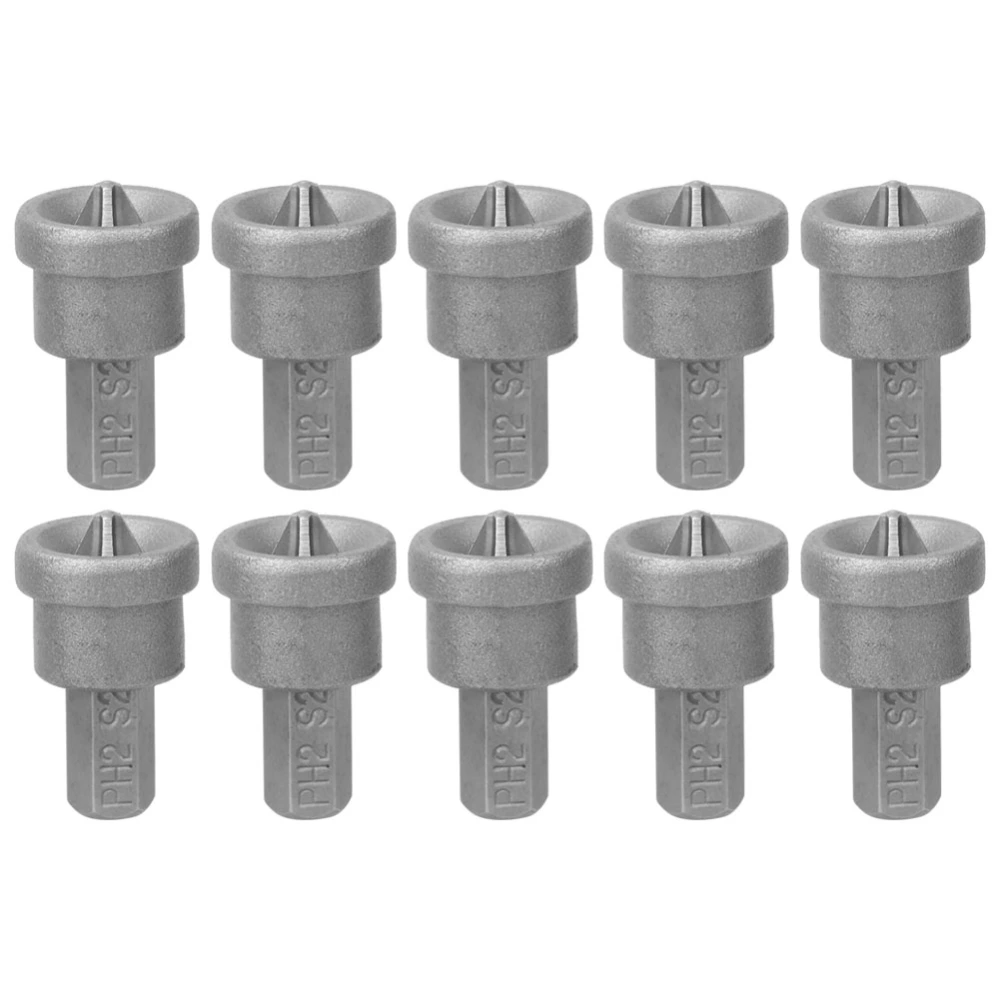 10pcs Drywall Dimpler Magnetic PH2 Bits for Plasterboard Screw Depth Stop Limit