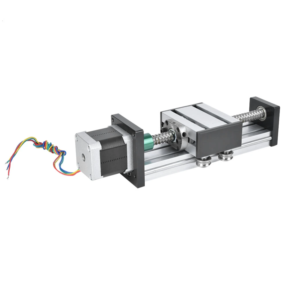 1605 Ball Screw Linear Guide Rail Slide Stage Actuator 500mm Stroke Nema23 57 Stepper Motor