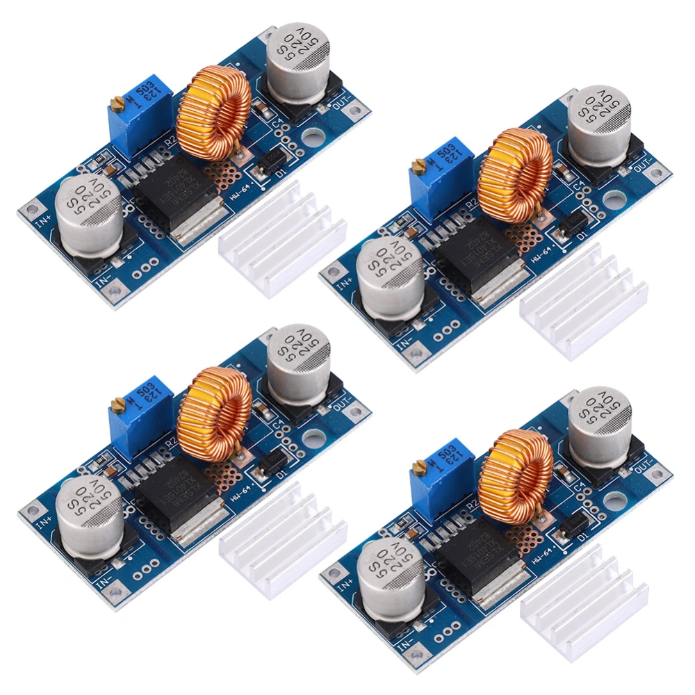 4Pcs Step Down Power Supply Voltage Regulator Module DC DC Adjustable Converter 5A 4~38V