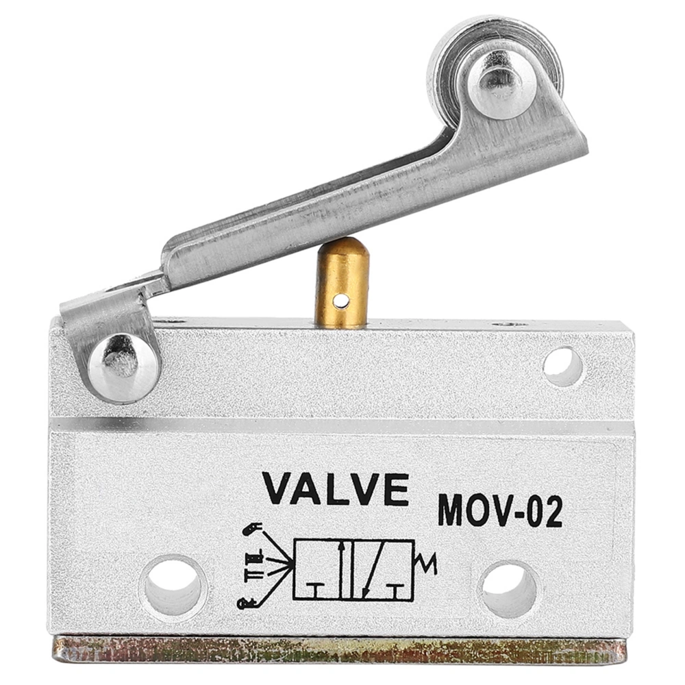 MOV-02 G1/8 Thread Roller Lever Air Pneumatic Mechanical Valve 0-0.8MPa