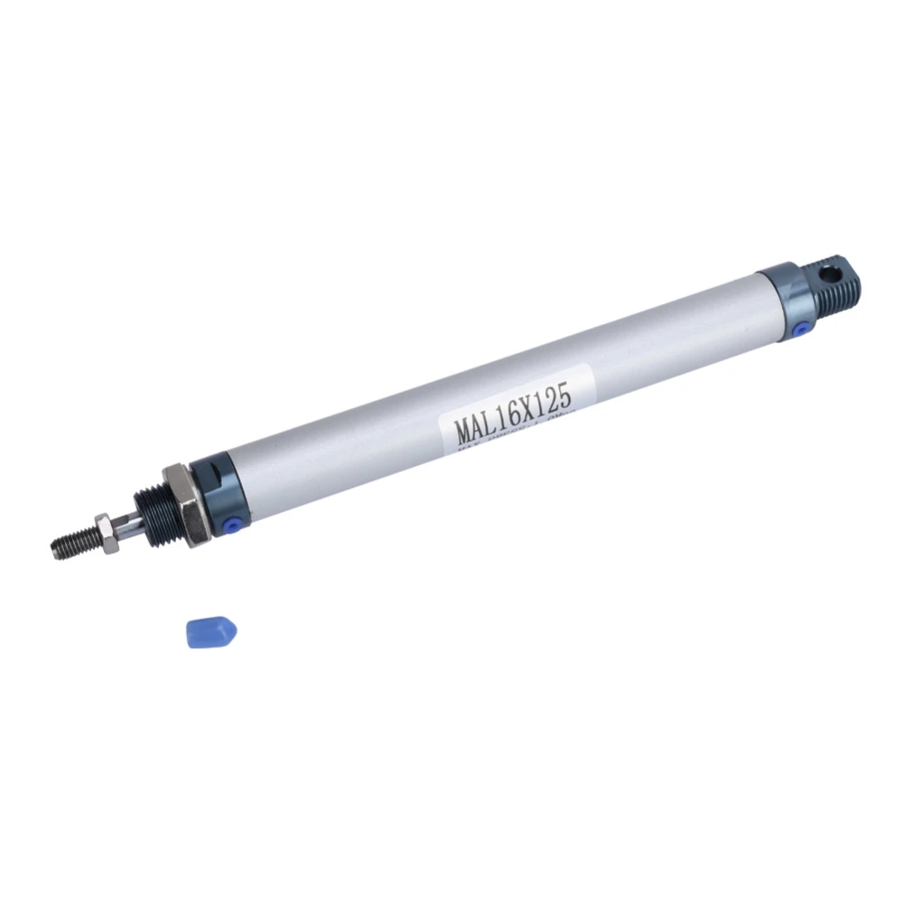 MAL 16mm Single Rod Double Acting Mini Pneumatic Air Cylinder Aluminum Alloy (125mm Stroke)