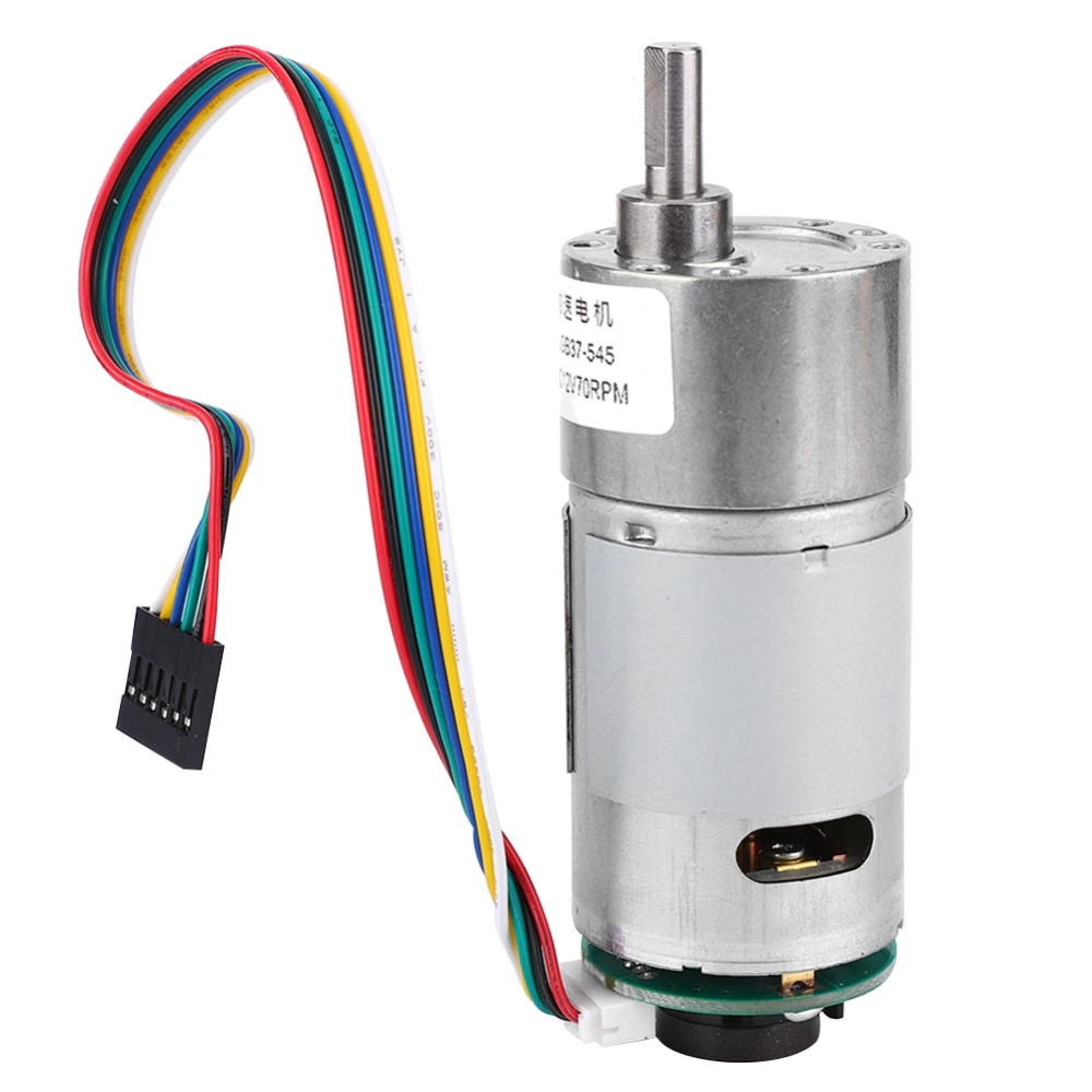 Large Torsion Gear Motor with Encoder 6V Power Speed Reduction Motor (Speed 50)