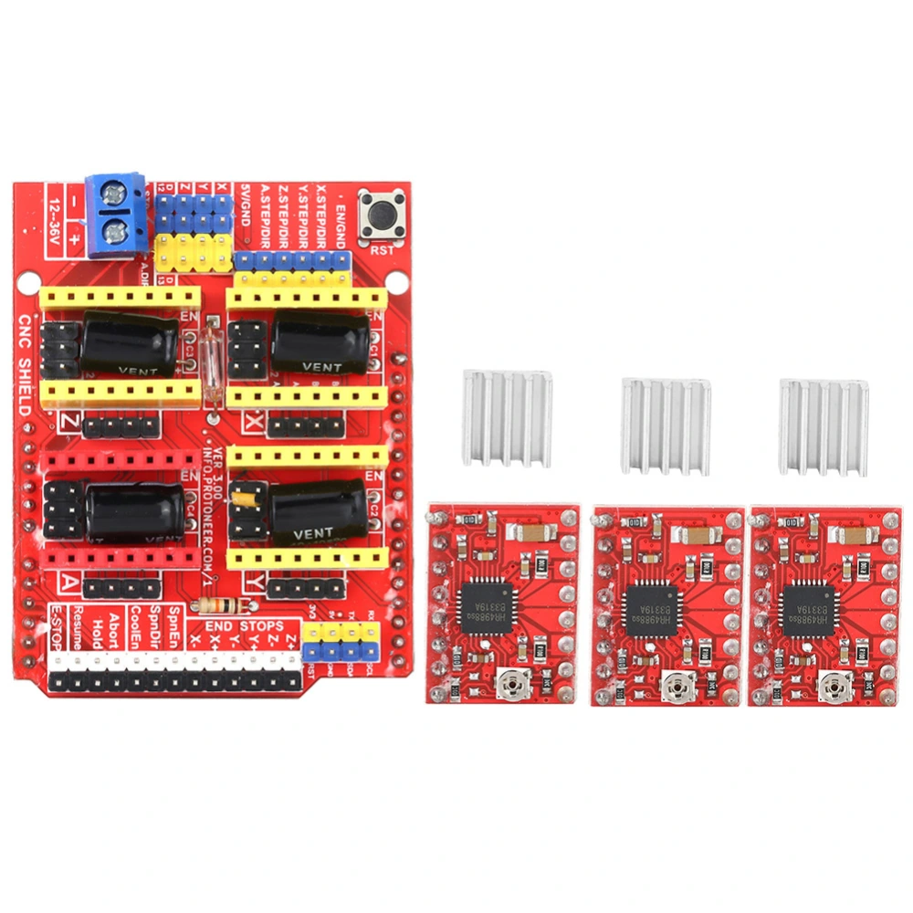 3D Printer CNC V3 Engraver Expansion Board 3pcs A4988 Driver Module