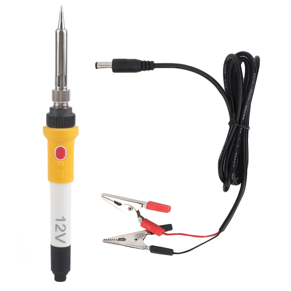 DC 12V 40W Portable Car Auto Crocodile Clip Powered Electric Soldering Iron