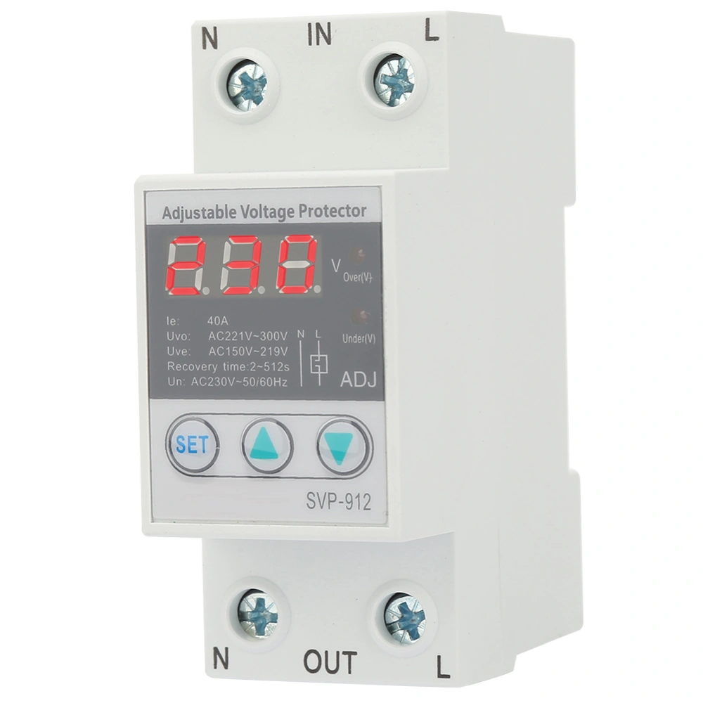 Adjustable Automatic Type Smart Overvoltage and Undervoltage Protection(40A)