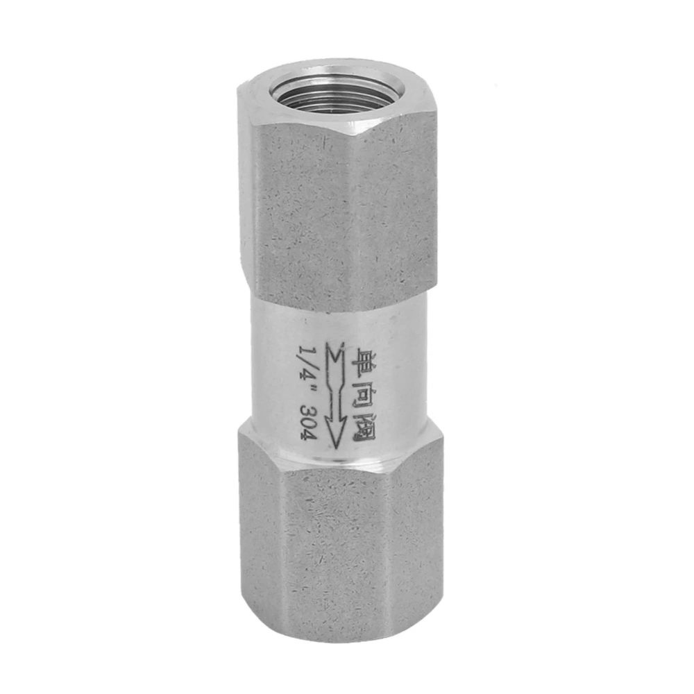 304 Stainless Steel Hex Split Check Valve High Temperature&Pressure Endurance (1/4in BSPP)