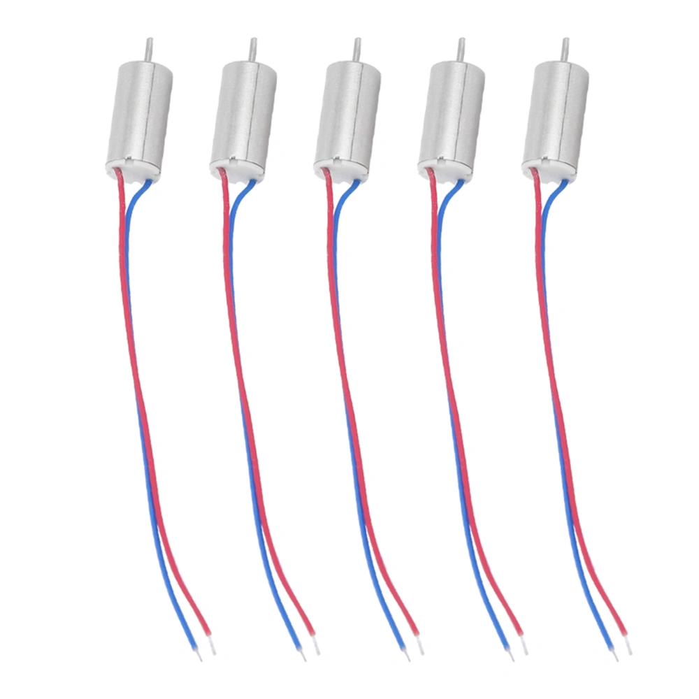 5pcs 6x12mm Micro Coreless Motor 3.7V 21800rpm for Aircraft Model / Toy / Quadcopter