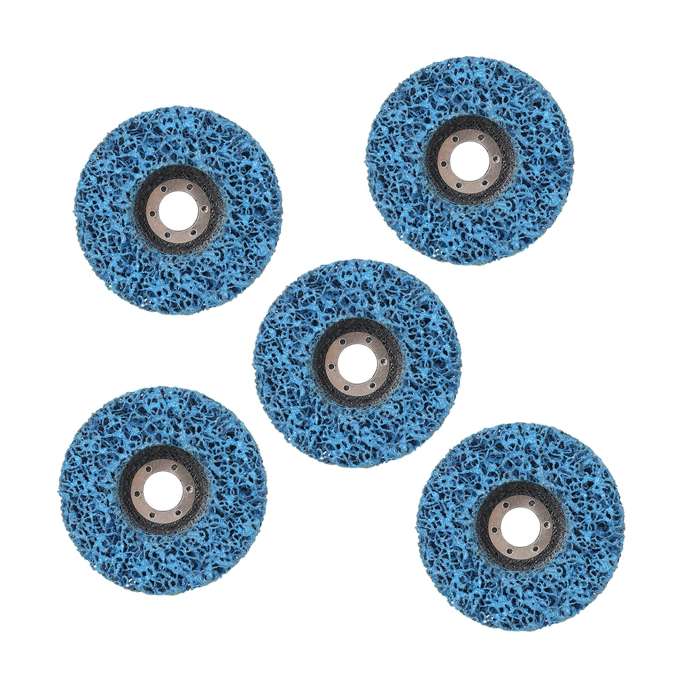 5pcs Poly Strip Abrasive Disc Rust Paint Remover Grinding Wheel for Angle Grinder(115mm)