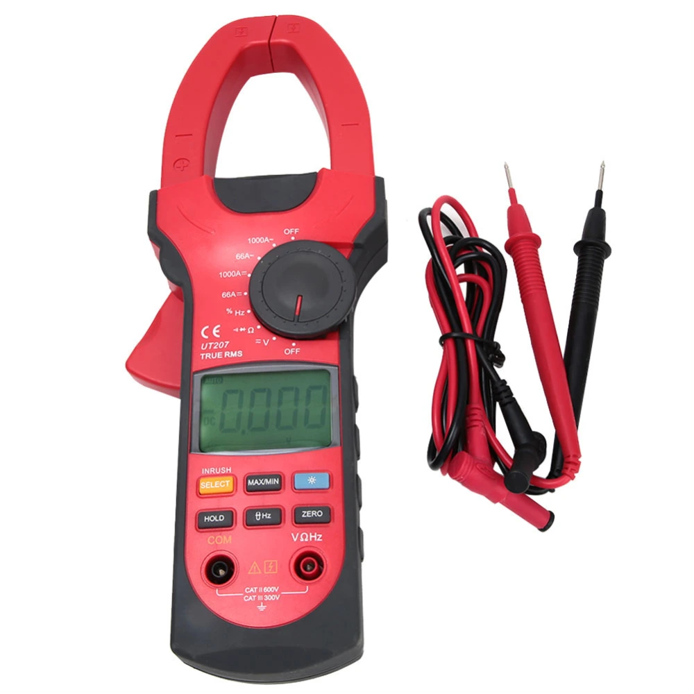 UNi T Industrial Digital Clamp Meter Automatic Range DC AC Multimeter Voltage Meter (UT207)