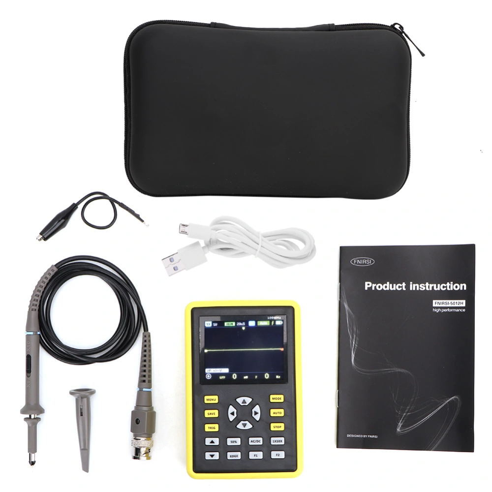 Handheld USB Portable IPS LCD Mini Digital Oscilloscope Multimeter Tester Tool 100MHz 500MS / s