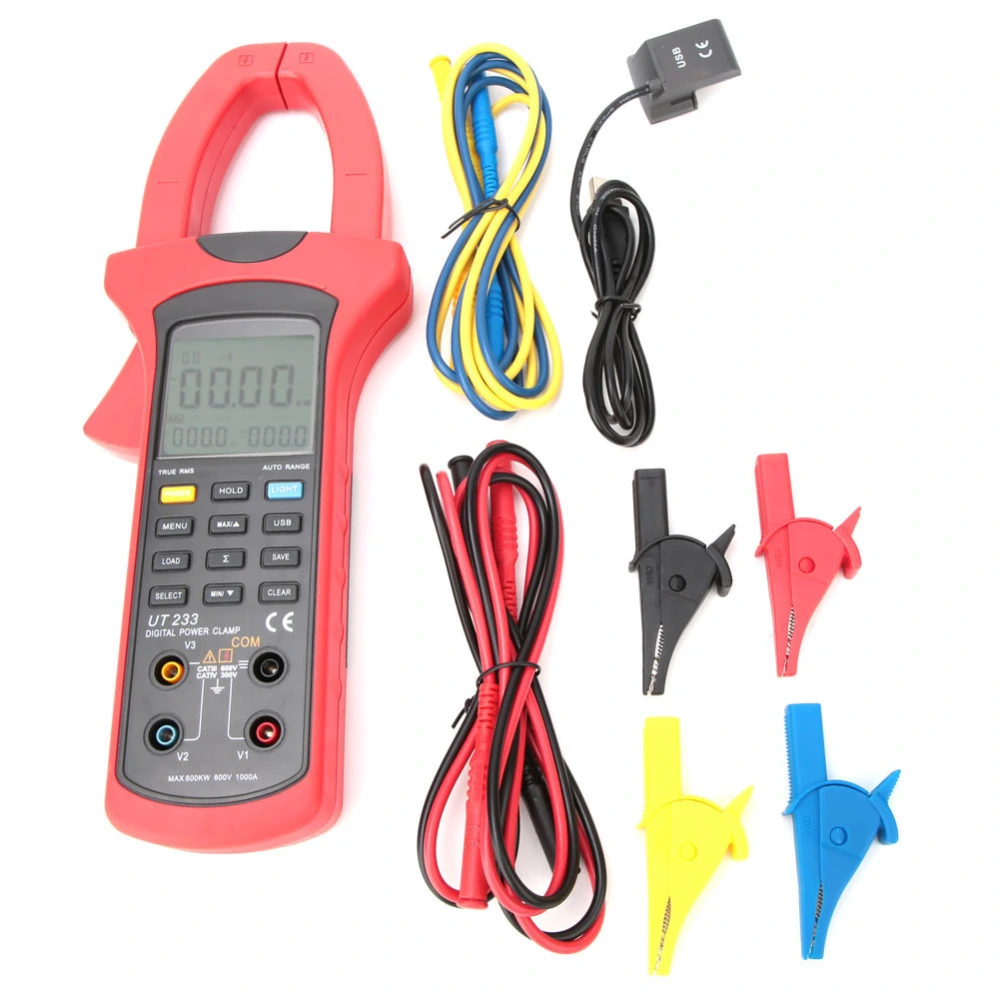 UNI-T UT233 Handheld Intelligent Digital Multimeter Power Clamp Meter with USB Interface