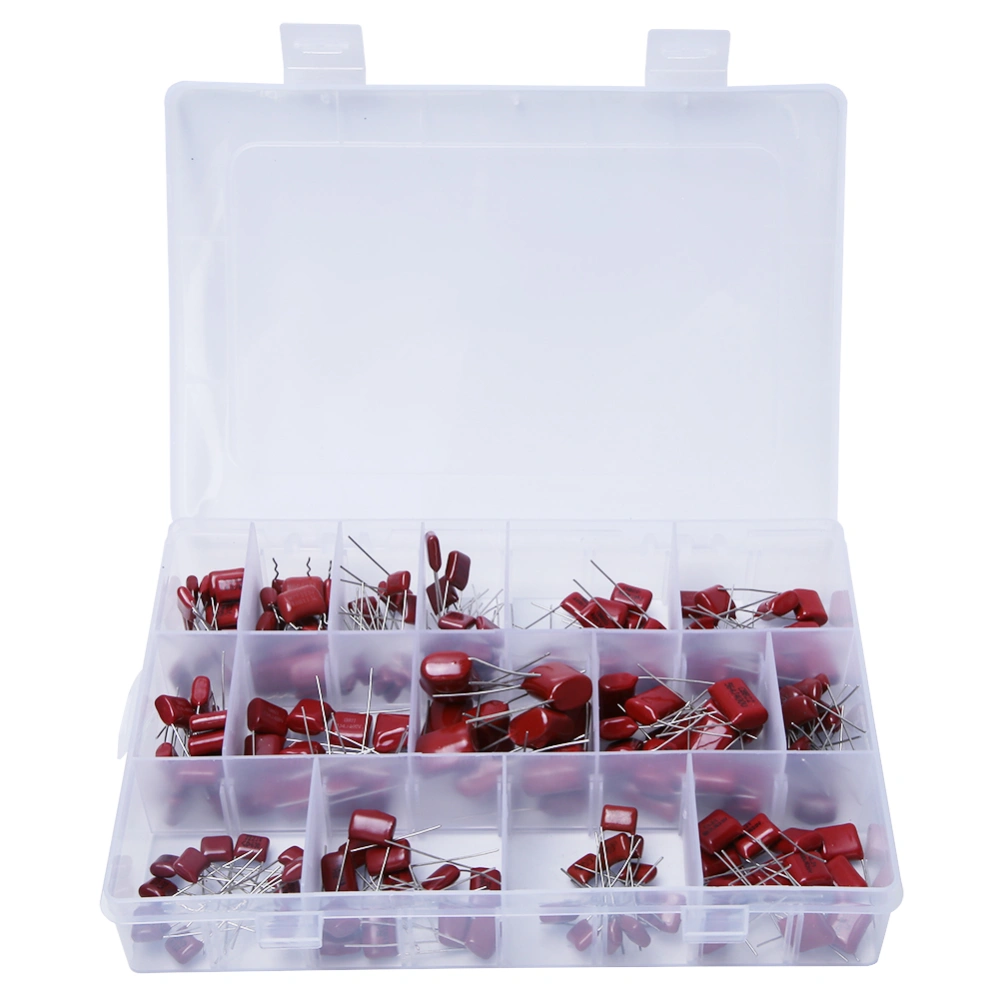 180PCS CBB Polypropylene Film Capacitor Assortment 10nf/0.01uf/400v‑68nf/0.068uf/630v