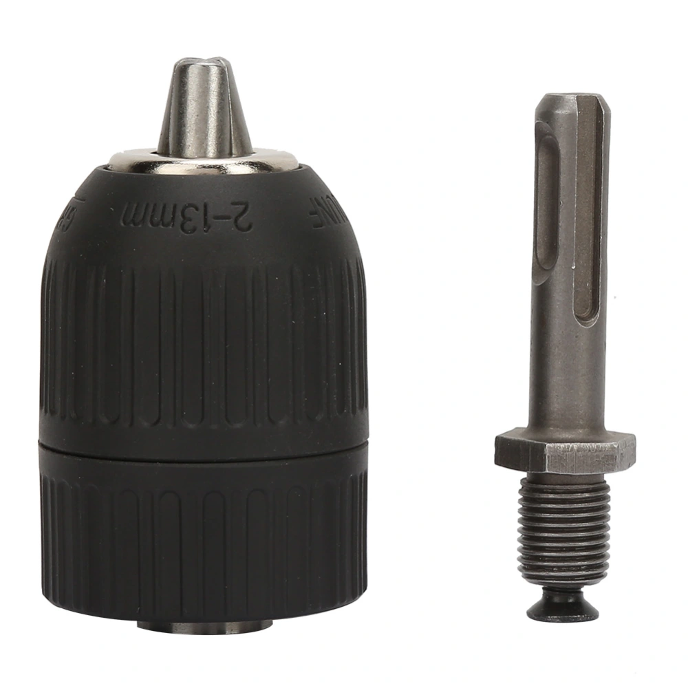 Keyless Drill Chuck 2.0-13mm with 1/2-20UNF+SDS Round Shank Adapter Converter