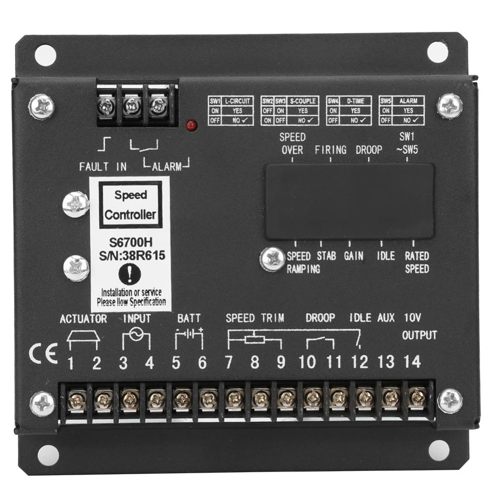 S6700H Speed Controller Electronic Generator Control Panel Parts for Cummins Generator