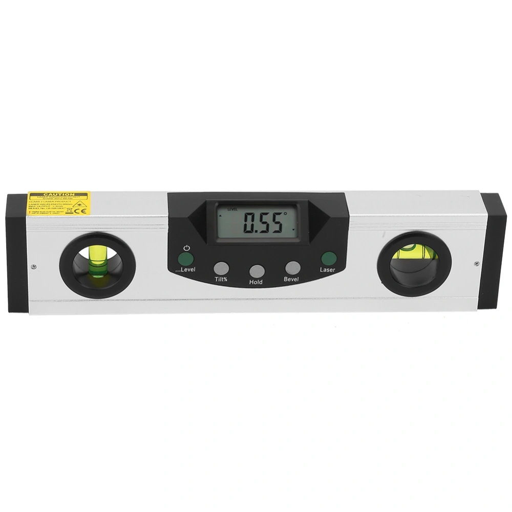 Red Laser Magnetic Level Ruler Digital LCD Protractor Inclinometer Spirit Level (248mm)