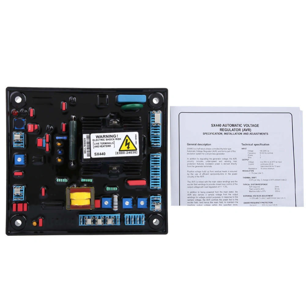 SX440-A Automatic Voltage Regulator Controller Single Phase AVR Generator Spare Parts