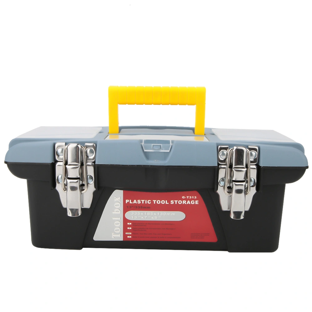 Portable Toolbox with Carrying Handle Hardware Storage Case Repair Tool Container (G T313)