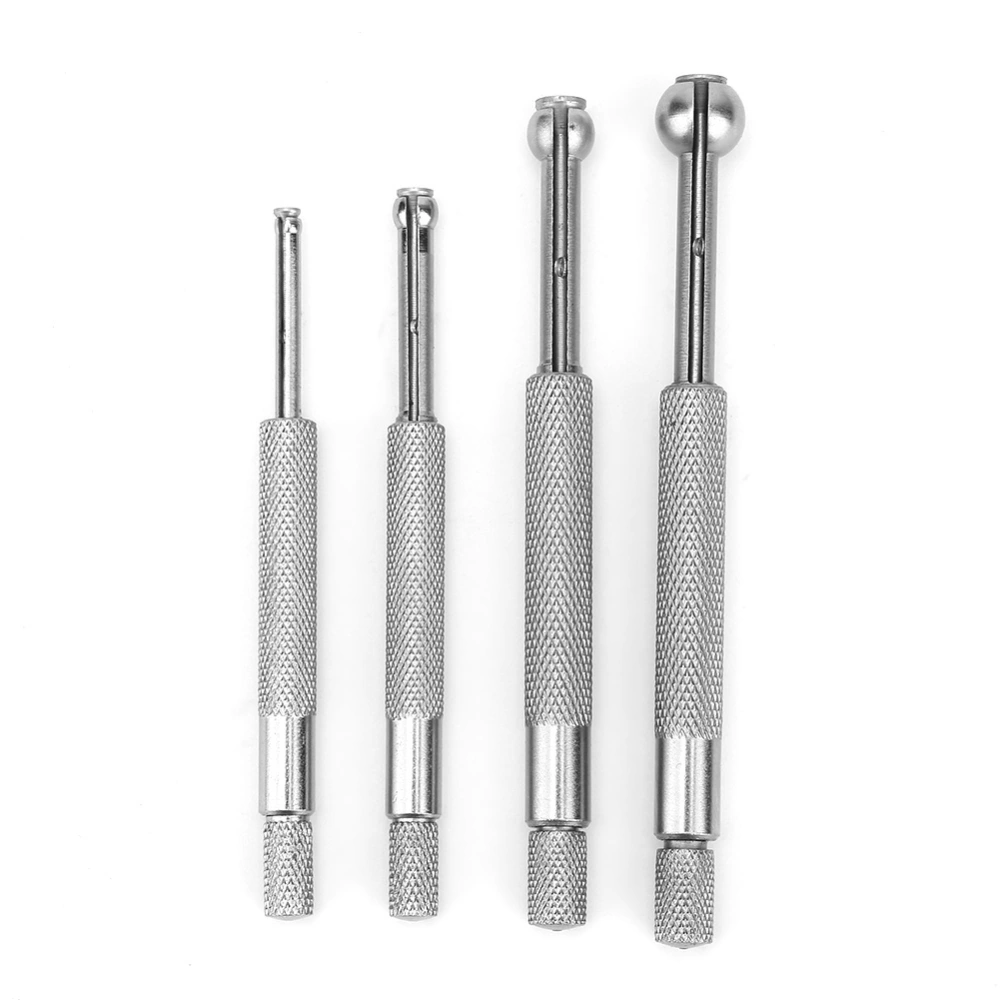 4Pcs Adjustable Ball Type Manganese Steel Inner Diameter Telescopic Hole Bore Gauge 3-13mm