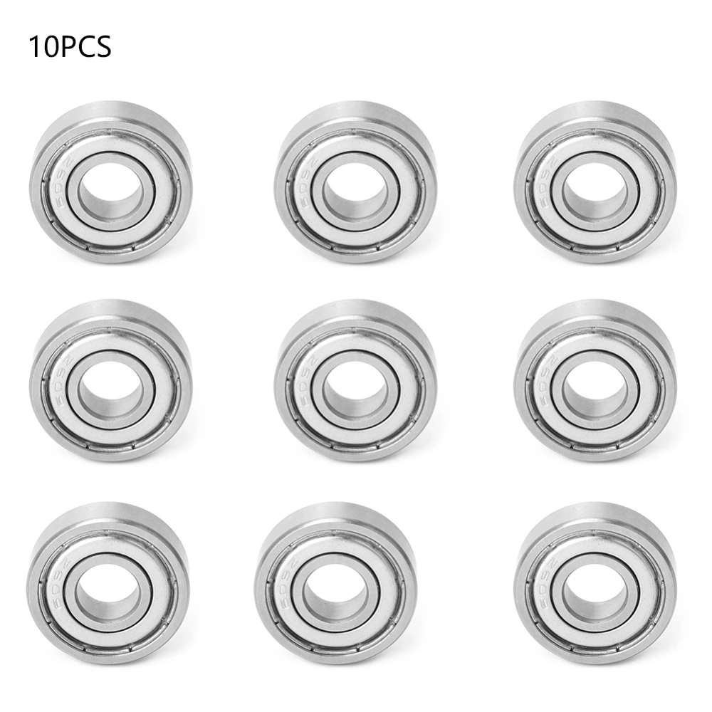 10pcs Universal Double Shielded High Speed Deep groove Metal Steel Ball Bearings Set (609-zz)