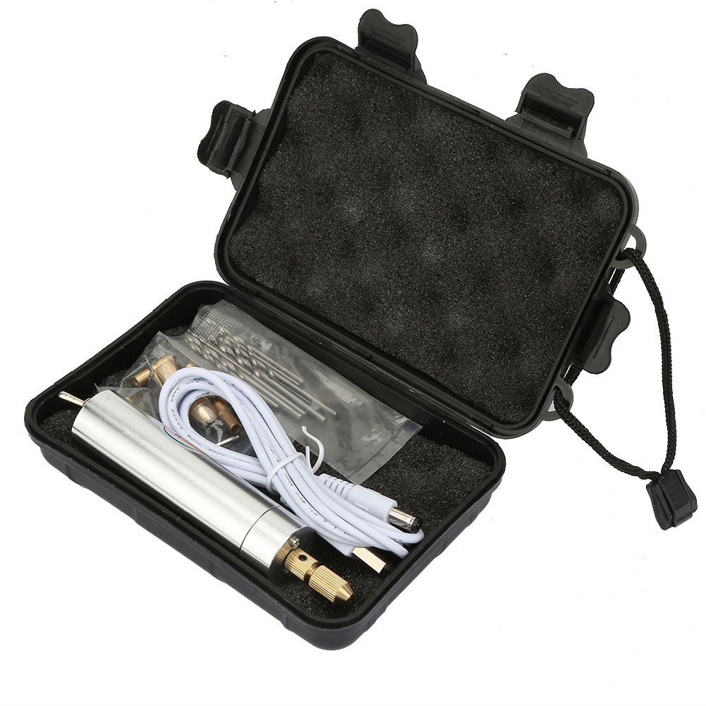 Electric Mini Drill Grinder Adjustable Speed Polishing Engraving Grinding Pen Tool Kit