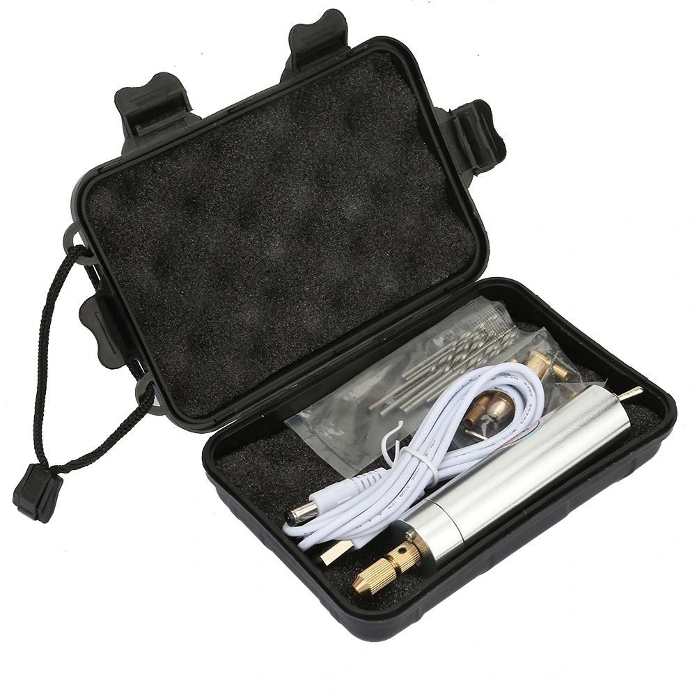 Electric Mini Drill Grinder Adjustable Speed Polishing Engraving Grinding Pen Tool Kit