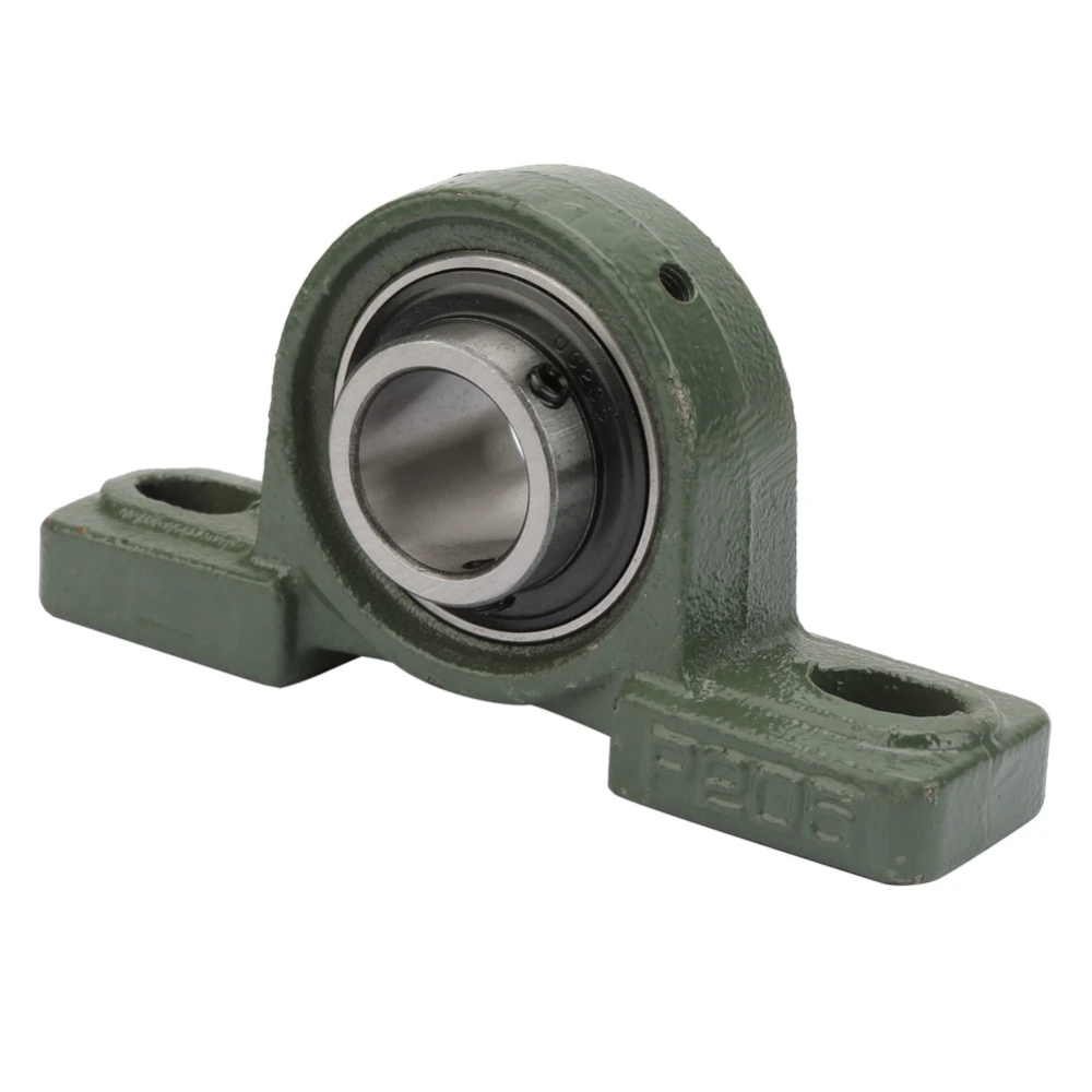 1PCS UCP205 Pillow Block Bearing Ball Mounted Bearing 2 Bolt Solid Base with Housing (UCP205)