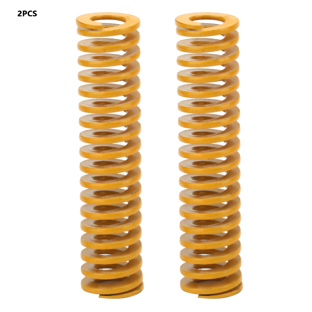 2pcs OD 12mm ID 6mm Extra Light Load Mould Die Spring Yellow (TF12*40mm)