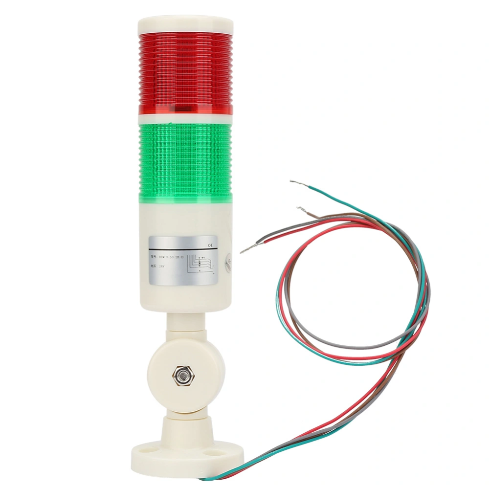 Red /Green CNC Machine Warning LED Indicator Alarm Signal Light with Buzzer Sound 24V