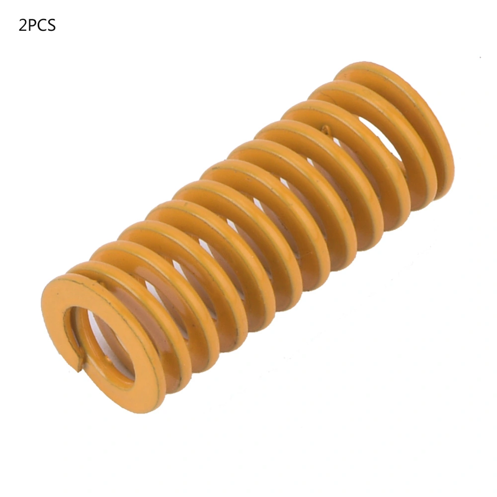 2pcs OD 10mm ID 5mm High Accuracy Steel Yellow Less Light Load Mould Die Spring (TF10*25mm)