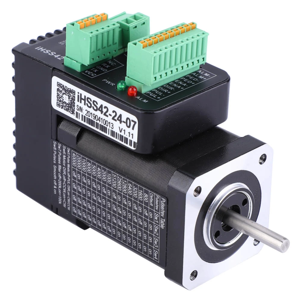 iHSS42-24-07 NEMA17 Integrated Closed Loop Stepper Motor 24V 0.7Nm Hybrid Servo Motor