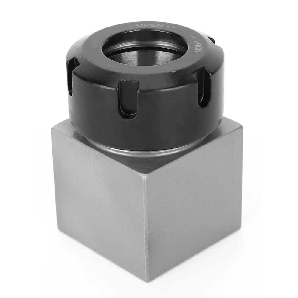 ER32 Collet Block Chuck Collet Holder for Lathe Engraving Machine (Square)